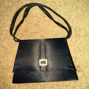 Sasha Vintage Black Clutch or Crossbody Evening Bag